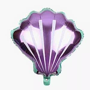 Deniz Kabuğu Folyo Balon Mor
