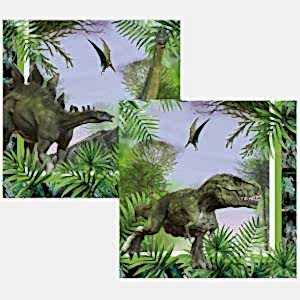 Vahşi Jurassic Kağıt Peçete 16 Adet