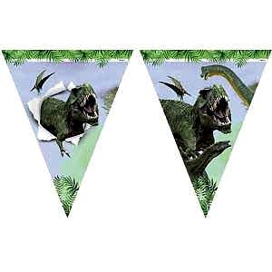 Vahşi Jurassic Üçgen Flama Set