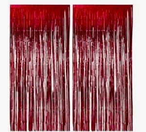 Metalize Kırmızı Arka Fon Kapı Süsü