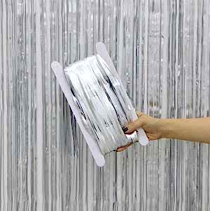 Metalize Gümüş Arka Fon Kapı Süsü