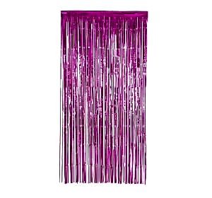 Metalize Fuşya Arka Fon Kapı Süsü