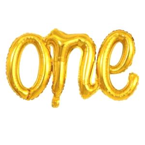 One Folyo Balon Gold