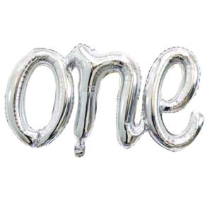 One Folyo Balon Gümüş