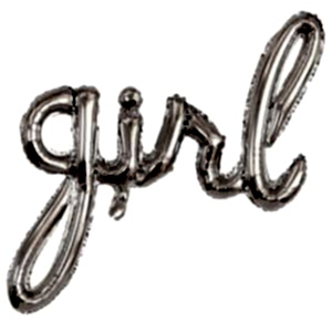 Girl Folyo Balon Gümüş