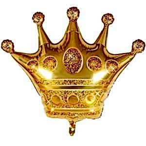 Kral Tacı Folyo Balon Gold