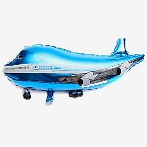 Uçak Folyo Balon Mavi