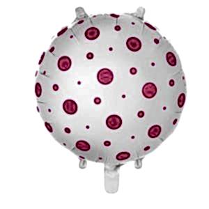 Pembe Puantiyeli Folyo Balon