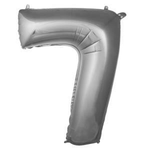 7 Rakam Folyo Balon Gümüş 76 cm