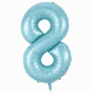 8 Rakam Folyo Balon Mavi 76 cm